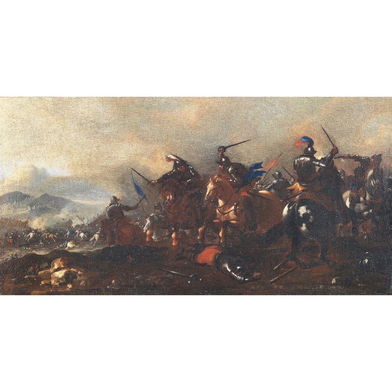 Dipinto: Battaglia di cavalleria