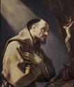 Dipinto: San Francesco che adora il Crocefisso