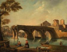 Dipinto: View of the Ponte Rotto and the Isola Tiberina